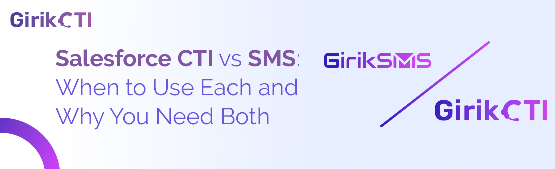 Salesforce CTI vs SMS: When to Use Each and Why You Need Both