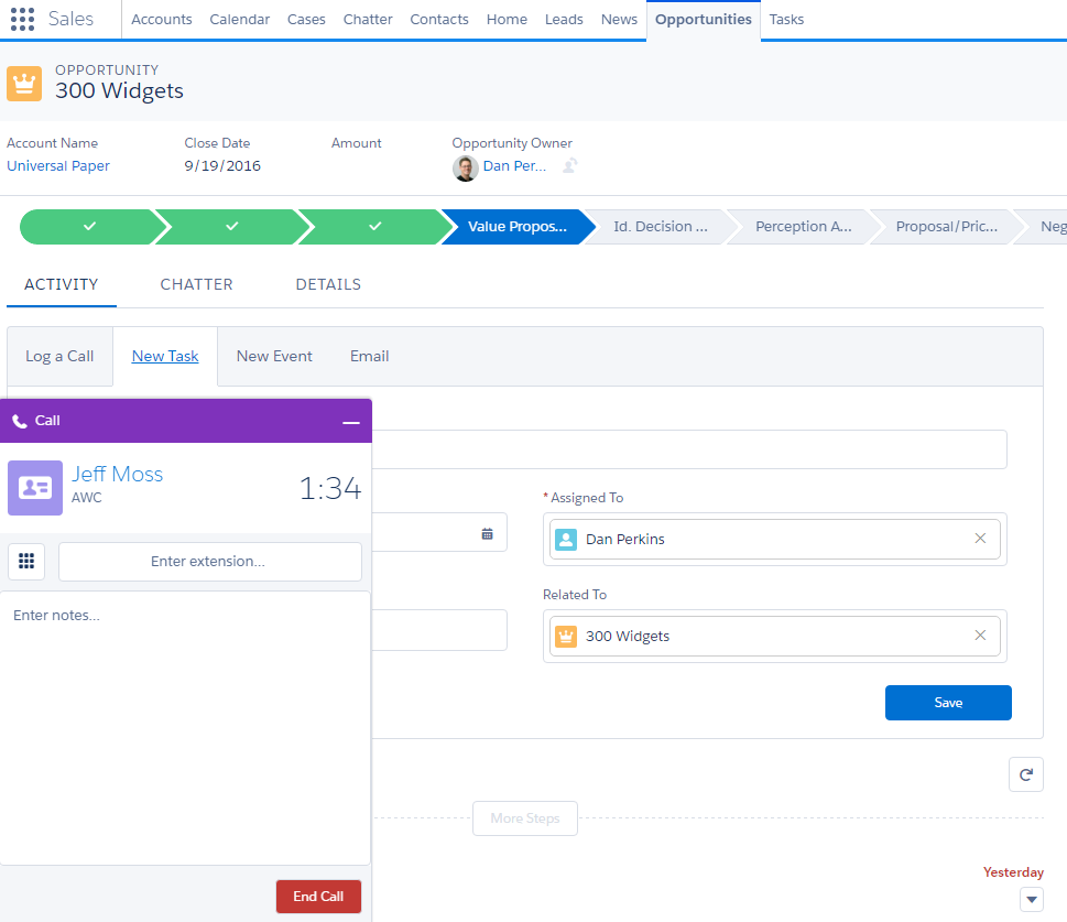 Telephony on Salesforce